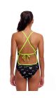 Funkita Girls Eye Spy Tie Me Tight One Piece Swimsuit - Black/White