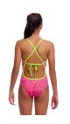 Funkita Girls Packed Pink Tie Me Tight One Piece Swimsuit - Pink/Multi