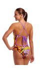 Funkita Ladies Gold Tips Tie Me Tight One Piece Swimsuit - Multi