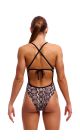 Funkita Ladies Rattle Racer Tie Me Tight One Piece Swimsuit - Gold/Black