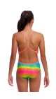 Funkita Girls Melting Mayhem Twisted One Piece Swimsuit - Multi