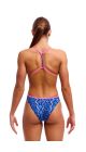 Funkita Ladies Blue Viper Twisted One Piece Swimsuit - Blue/Multi