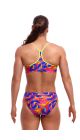 Funkita Ladies Summer Swirl Swim Crop Top - Multi