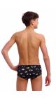 Funky Trunks Boys Eye Spy Sidewinder Trunks - Black/White