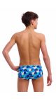 Funky Trunks Boys Tetra Tonic Sidewinder Trunks - Blue/Multi