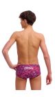 Funky Trunks Boys Walk Together Sidewinder Trunks - Pink/Multi