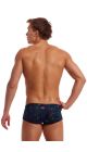Funky Trunks Mens Chomp Chomp Sidewinder Trunk - Black/Multi