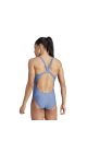 Adidas Womens 3 Bar Logo Swimsuit - Crew Blue/Flash Aqua