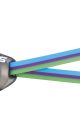 Swans Spare Goggle Strap - Turquoise/Green/Purple