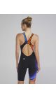 TYR Womens Venzo Volconyx Openback Kneeskin - Orange/Navy