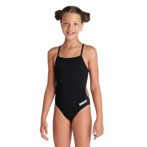 Arena Girls Team Challenge Solid Swimsuit - Black
