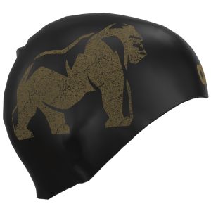 Arena Florent Manaudou Pro II Moulded Swim Cap - Black/Gold