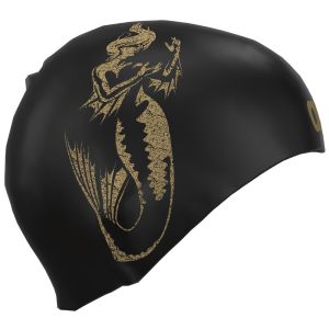 Arena Jessica Long Pro II Moulded Swim Cap - Black/Gold