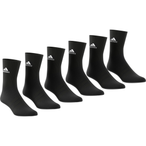 Adidas Cushioned Crew Socks 6 Pairs - Black