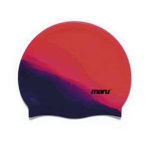 Maru Multi Silicone Swim Hat - Red