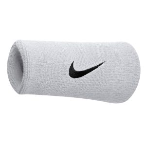 Nike Swoosh Doublewide Wristband - White