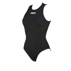 Arena Womens Solid Waterpolo Swimsuit - Black