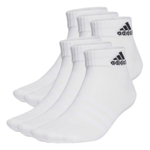 Adidas Thin and Light Sportswear Ankle Socks 6 Pairs - White