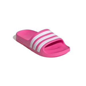 Adidas Junior Adilette Aqua Slides - Pink/White