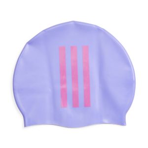 Adidas Junior Adidas 3-Stripes Swim Cap - Violet Fusion/Pink Fusion