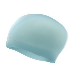TYR Long Hair Wrinkle Free Silicone Cap - Blue
