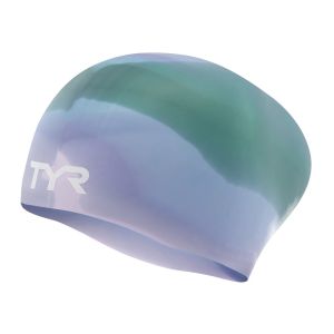 TYR Junior Tie Dye Long Hair Silicone Swim Cap