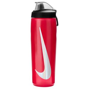 Nike Refuel Bottle Locking Lid 24oz - University Red/Black/Silver Iridescent