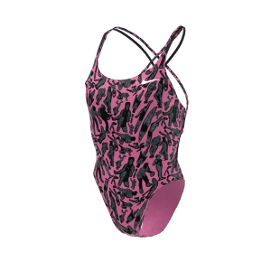 Nike Nike Hydrastrong Multiple Print Spiderback One Piece - Pink