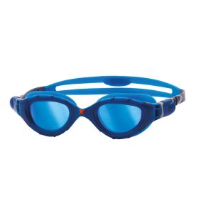 Zoggs Predator Flex Titanium Goggle - Small Fit - Blue/Mirrored Blue