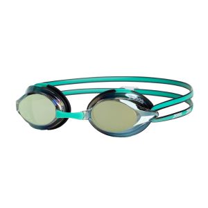 Zoggs Racer Titanium Mirrored Goggle - Green/Black/Mirrored Gold