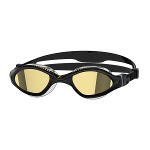 Zoggs Tiger LSR+ Mirror - Small Fit - Black/Gold