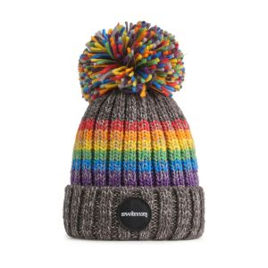 Swimzi Graphite Rainbow Bobble Hat