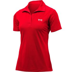 TYR Womens Cotton Polo - Red
