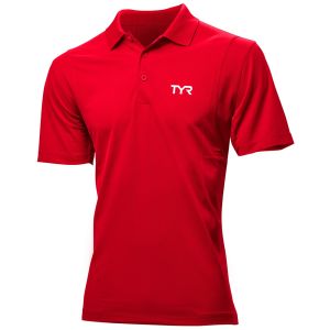 TYR Mens Cotton Polo - Red