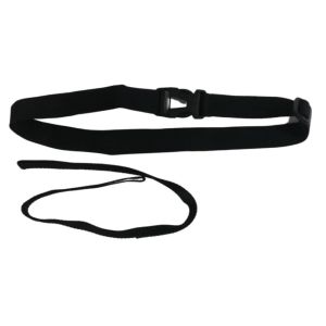 Swim Secure Waist Belt and Leash - Black