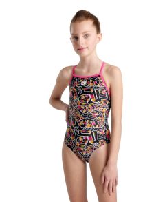 Arena Girls Lightdrop Allover Swimsuit