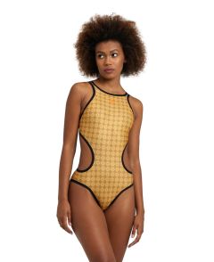 Arena Womens 50th Anniversary Tech One Back Swimsuit - Gold
