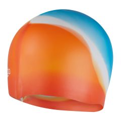 Speedo Multi Colour Silicone Cap - Blue/Orange