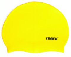 Maru Solid Silicone Swim Hat - Yellow