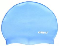 Maru Solid Silicone Swim Hat - Blue