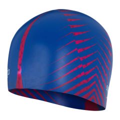 Speedo Reversible Moulded Silicone Cap - Blue/Red