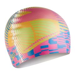 Speedo Digital Printed Cap - Pink/Yellow/Blue