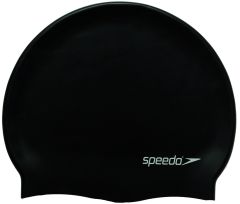 Speedo Flat Silicone Cap - Black