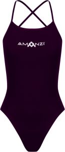 Amanzi Womens Persia Tie Back One Piece - Purple