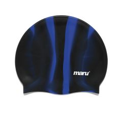 Maru Multi Silicone Swim Hat - Black/Blue