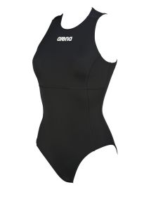 Arena Womens Solid Waterpolo Swimsuit - Black