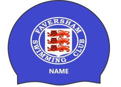 Faversham Club Logo + Name Cap - Royal Blue/White/Red/Black