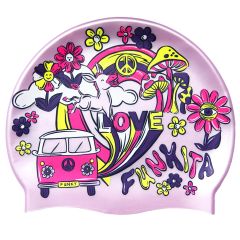 Funkita Donkey Doll Swim Cap - Pink/Multi
