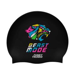 Funky Trunks Beast Mode Swim Cap - Black/Multi