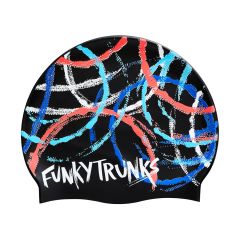 Funky Trunks Spin Doctor Swim Cap - Black